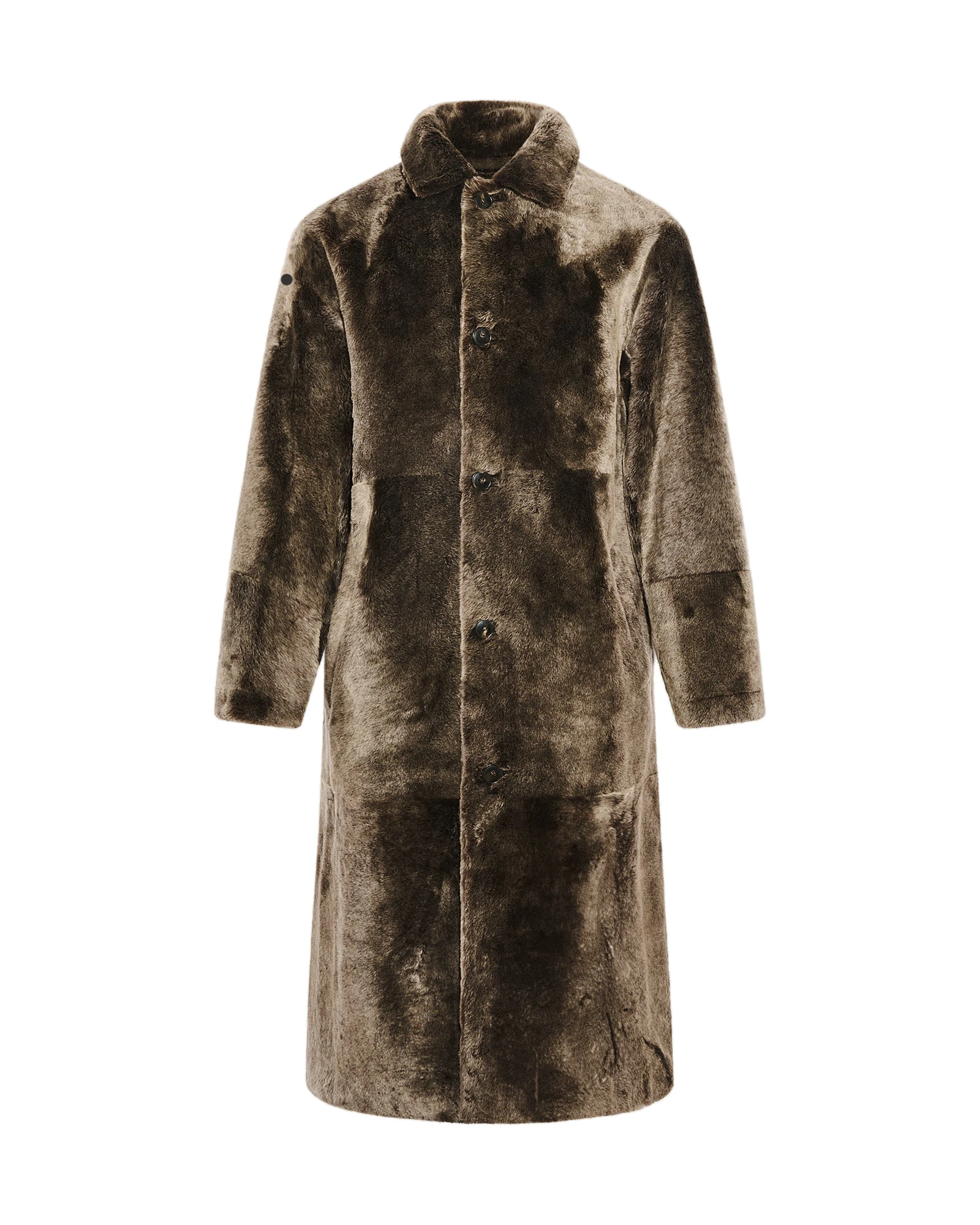 Yves Salomon Extra-Long Lacon Lambskin Shearling Coat in Brown Yves Salomon Extra-Long Lacon Lambskin Shearling Coat in Brown | Men Clothing | Coveti