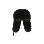 Yves Salomon Flannel and Fox Fur Ushanka in Brown | Women | Coveti