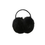 Yves Salomon Fox Fur Earmuffs in Black | Women | Coveti