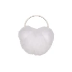 Yves Salomon Fox Fur Earmuffs in White | Women | Coveti
