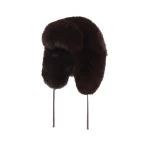 Yves Salomon Fox Fur Ushanka Hat in Brown | Hats | Coveti