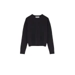 Yves Salomon Knit Jumper in Black | Women | Coveti
