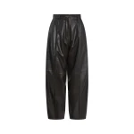 Yves Salomon Lambskin Leather Balloon Trousers in Brown | Pants | Coveti