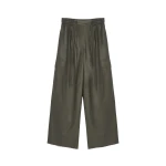 Yves Salomon Lambskin Leather Cargo Trousers in Carbon | Women | Coveti