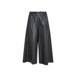 Yves Salomon Lambskin Leather Culottes in Grey | Women | Coveti