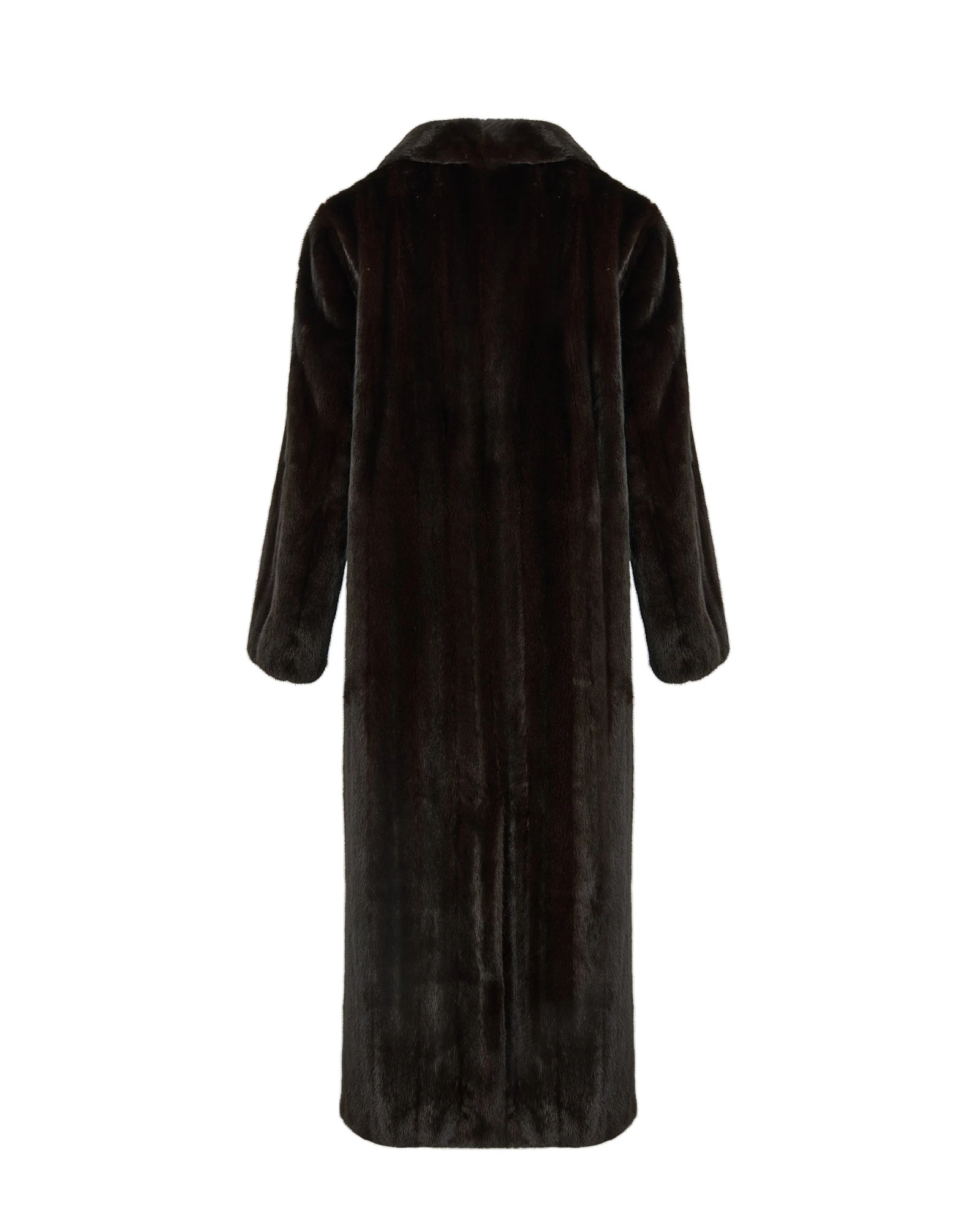 Yves Salomon Long-Haired Mink Long Coat in Black Yves Salomon Long-Haired Mink Long Coat in Black | Mink Coats | Coveti