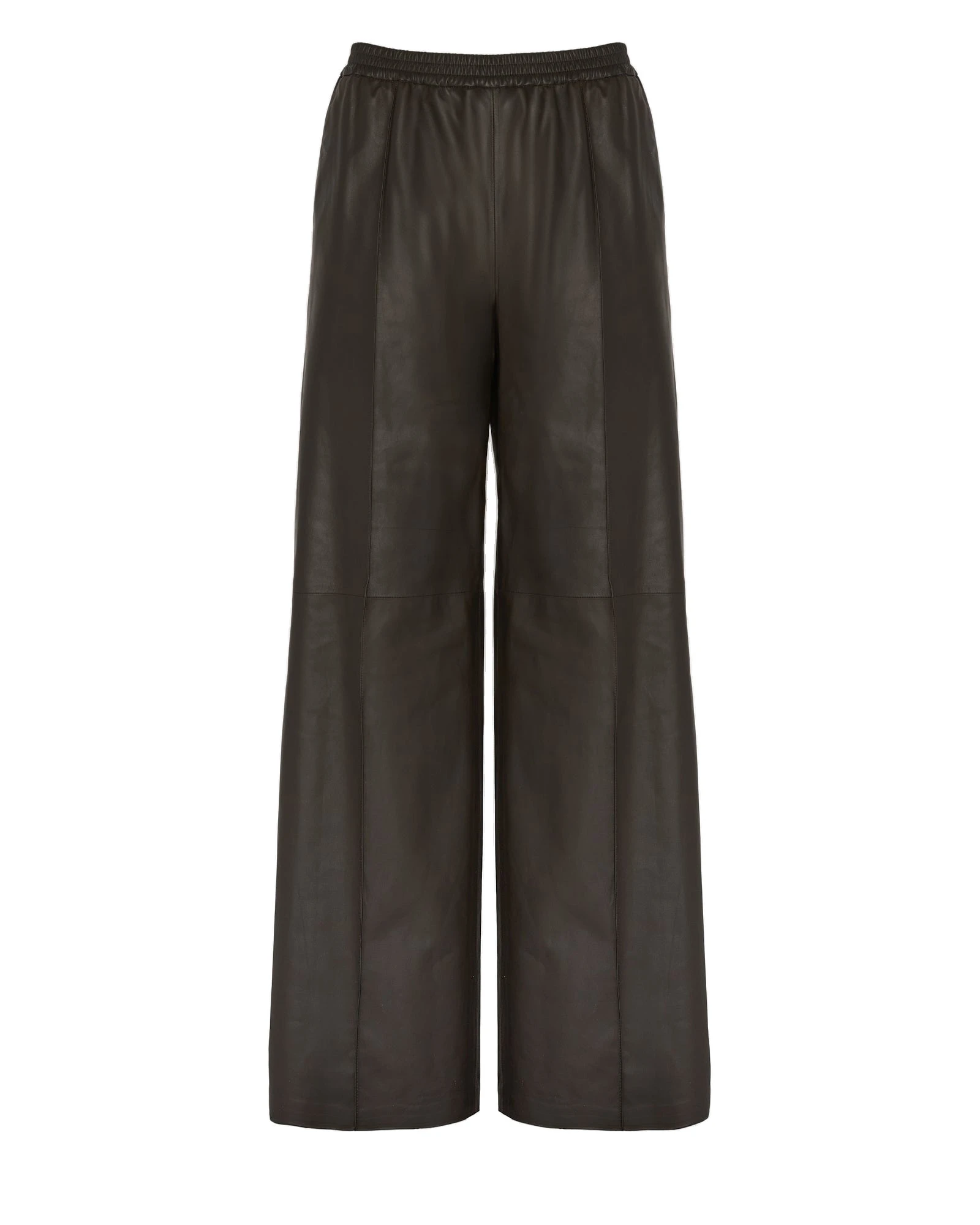 Yves Salomon Loose Lambskin Leather Trousers in Brown Yves Salomon Loose Lambskin Leather Trousers in Brown | Women | Coveti