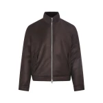 Yves Salomon Loro Piana Waterproof Down Jacket with Plucked Mink Collar in Brown | Men's Jackets | Coveti