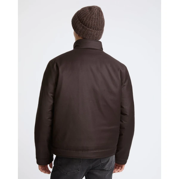 Yves Salomon Loro Piana Waterproof Down Jacket with Plucked Mink Collar in Brown | Men's Jackets | Coveti