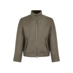 Yves Salomon Loro Piana Waterproof Down Jacket with Plucked Mink Collar in Earth Brown | Men Jackets | Coveti