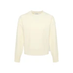 Yves Salomon Merino Knit Jumper in White | Women | Coveti