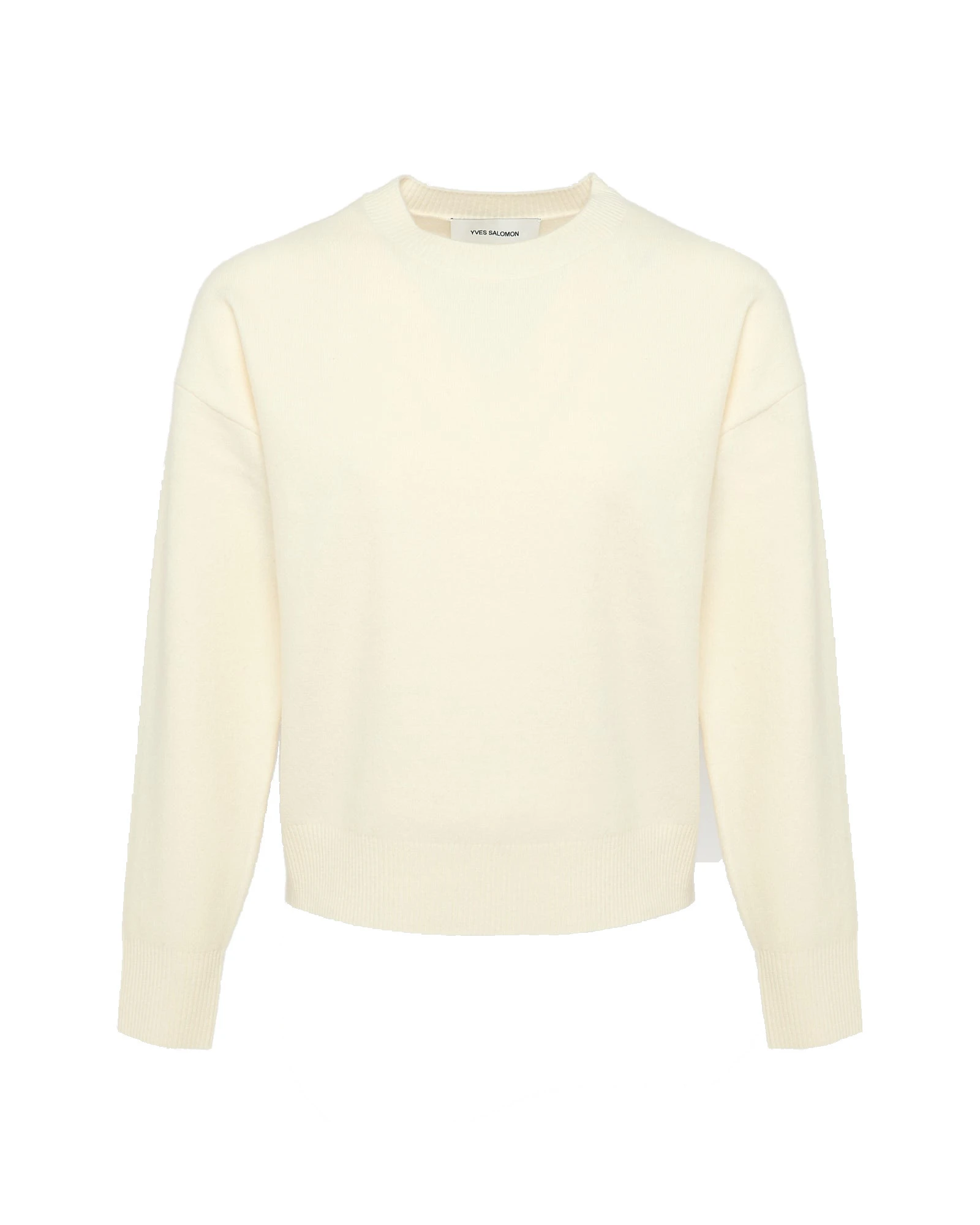 Yves Salomon Merino Knit Jumper in White Yves Salomon Merino Knit Jumper in White | Women | Coveti