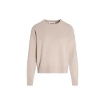 Yves Salomon Merino Knit Sweater in Beige | Sweaters | Coveti