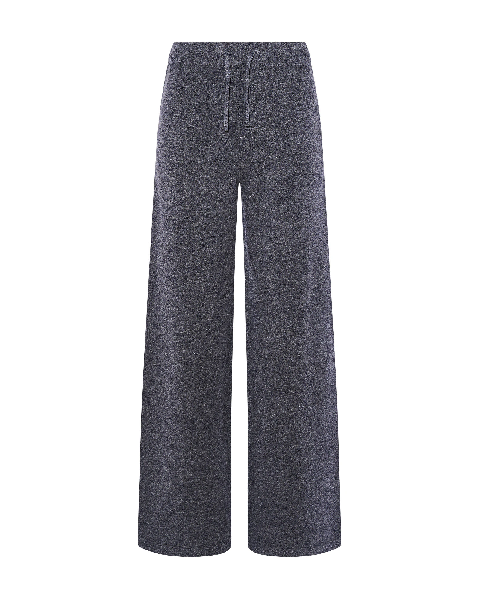 Yves Salomon Merino Knit Wide Leg Trousers in Blue Grey Yves Salomon Merino Knit Wide Leg Trousers in Blue Grey | Women | Coveti