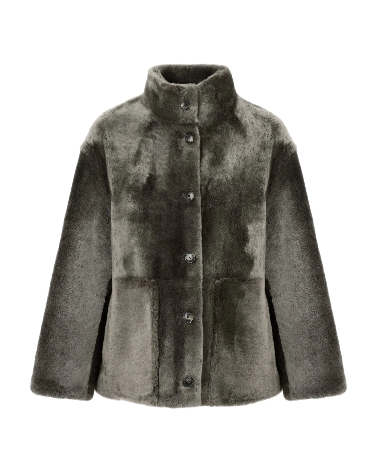 Yves Salomon Merino Lambskin Shearling Jacket in Light Khaki Yves Salomon Merino Lambskin Shearling Jacket in Light Khaki | Shearling Jackets | Coveti