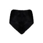 Yves Salomon Mink Fur Bandana in Black | Scarves | Coveti