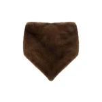 Yves Salomon Mink Fur Bandana in Brown | Scarves | Coveti