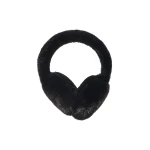 Yves Salomon Mink Fur Earmuffs in Black | Hats | Coveti
