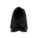 Yves Salomon Mink Fur Hood in Black | Hats | Coveti