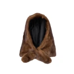 Yves Salomon Mink Fur Hood in Brown | Hats | Coveti