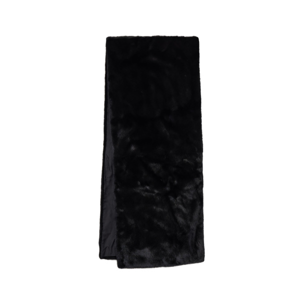 Yves Salomon Mink Fur Scarf in Black | Scarves | Coveti