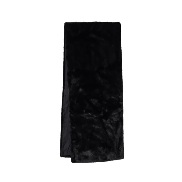 Mink Fur Scarf in Black