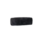 Yves Salomon Mink Fur and Leather Headband in Black | Hair Accessories | Coveti