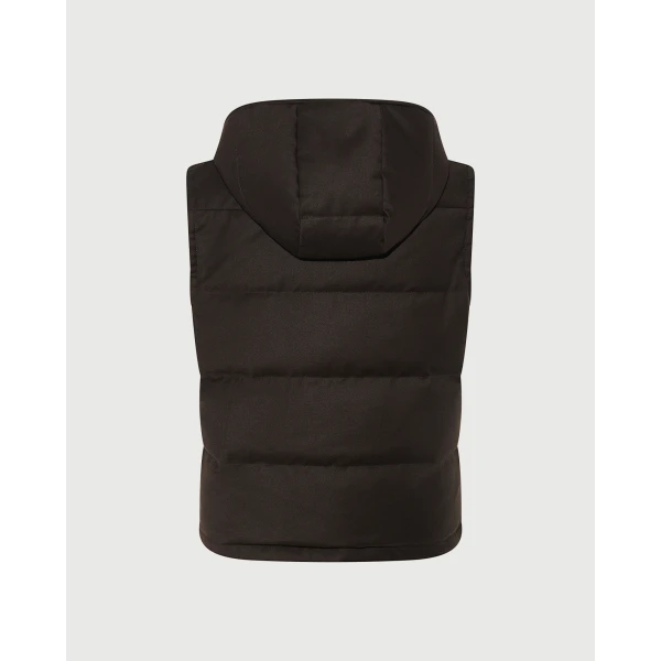 Yves Salomon Reversible Flannel and Mink Fur Sleeveless Gilet in Brown | Vests | Coveti