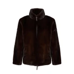 Yves Salomon Reversible Long-Haired Mink and Technical Fabric Jacket in Dark Brown and Mahogany | Men Jackets | Coveti