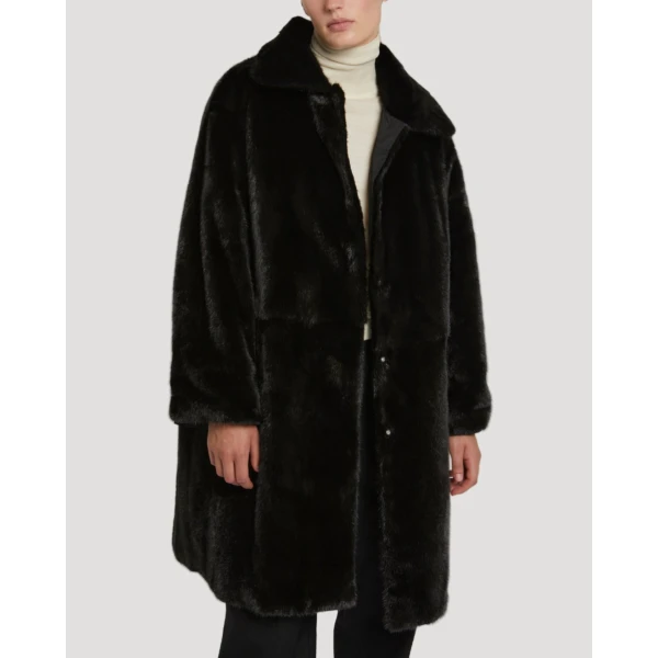 Yves Salomon Reversible Technical Parka with Mink Fur in Black | Coats | Coveti