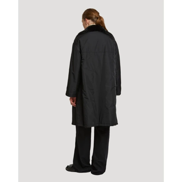 Yves Salomon Reversible Technical Parka with Mink Fur in Black | Coats | Coveti