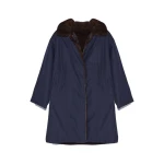 Yves Salomon Reversible Technical Parka with Mink Fur in Blue | Jackets | Coveti