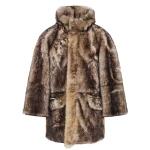 Yves Salomon Reversible Toscana Shearling Fur-Effect Parka in Brown | Men Coats | Coveti