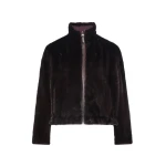 Yves Salomon Reversible Water-Repellent Jacket with Mink Fur in Deep Bordeaux | Women | Coveti