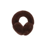 Yves Salomon Rex Rabbit Fur Earmuffs in Rust Brown | Women | Coveti