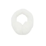 Yves Salomon Rex Rabbit Fur Earmuffs in White | Hats | Coveti