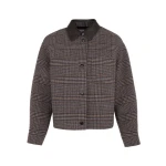 Yves Salomon Short Double-Sided Cashmere Wool Shirt in Russet | Jackets | Coveti