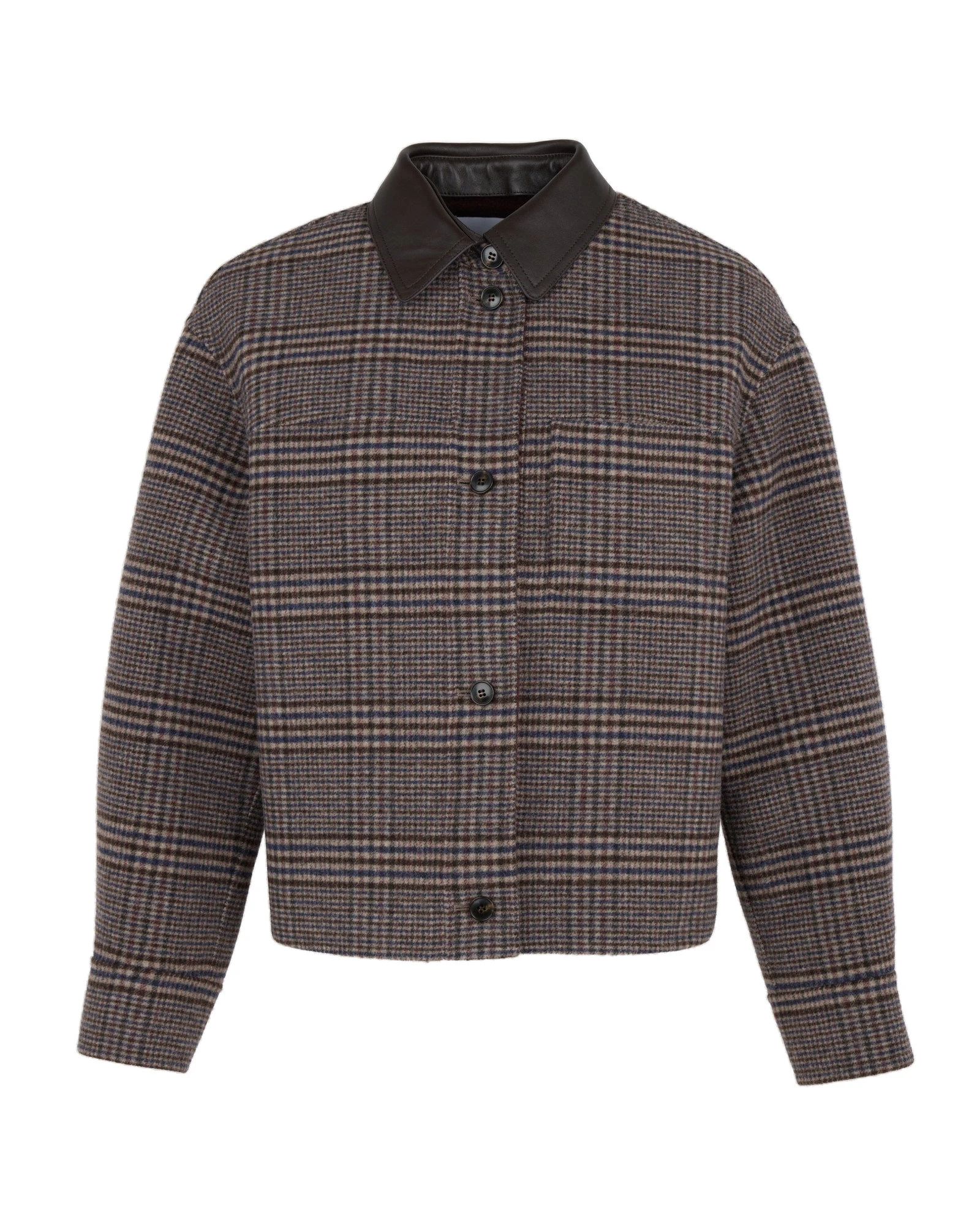 Yves Salomon Short Double-Sided Cashmere Wool Shirt in Russet Yves Salomon Short Double-Sided Cashmere Wool Shirt in Russet | Jackets | Coveti