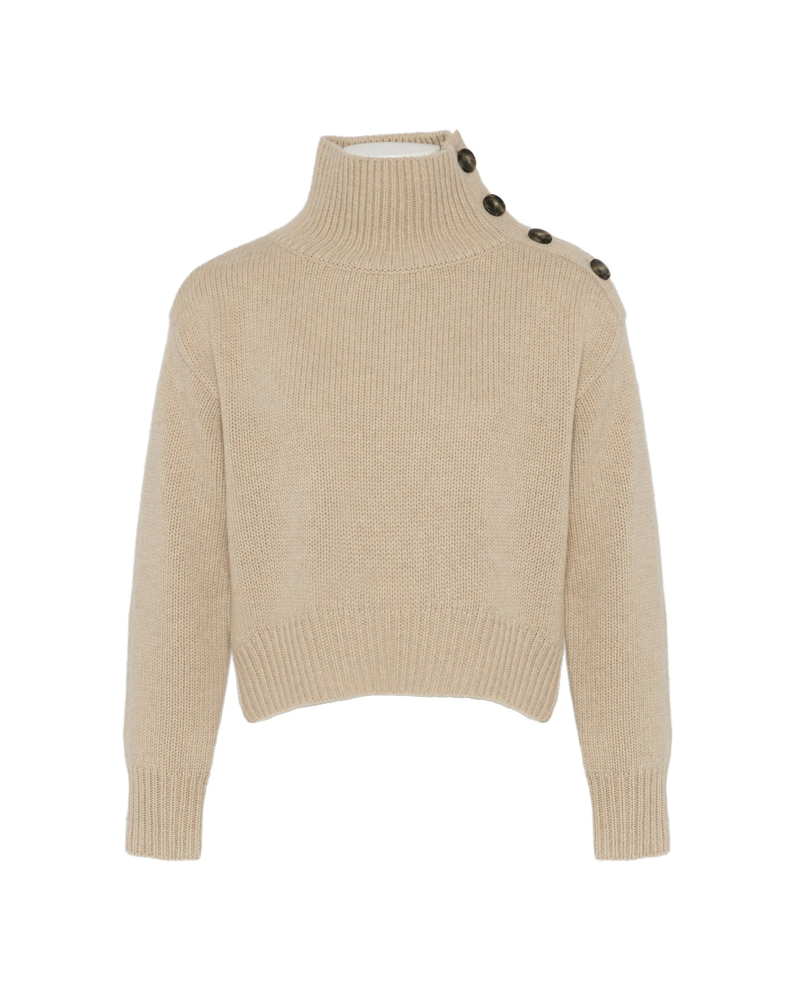 Yves Salomon Short Oversized Knitted Jumper in Beige Yves Salomon Short Oversized Knitted Jumper in Beige | Women | Coveti