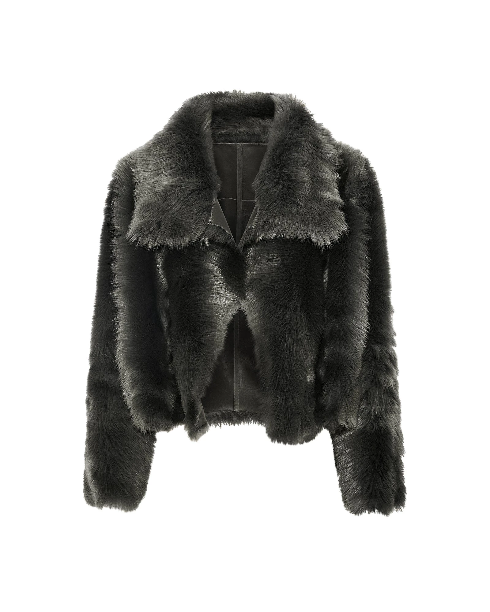 Yves Salomon Short Toscana Lambskin Jacket in Dark Green Yves Salomon Short Toscana Lambskin Jacket in Dark Green | Shearling Jackets | Coveti