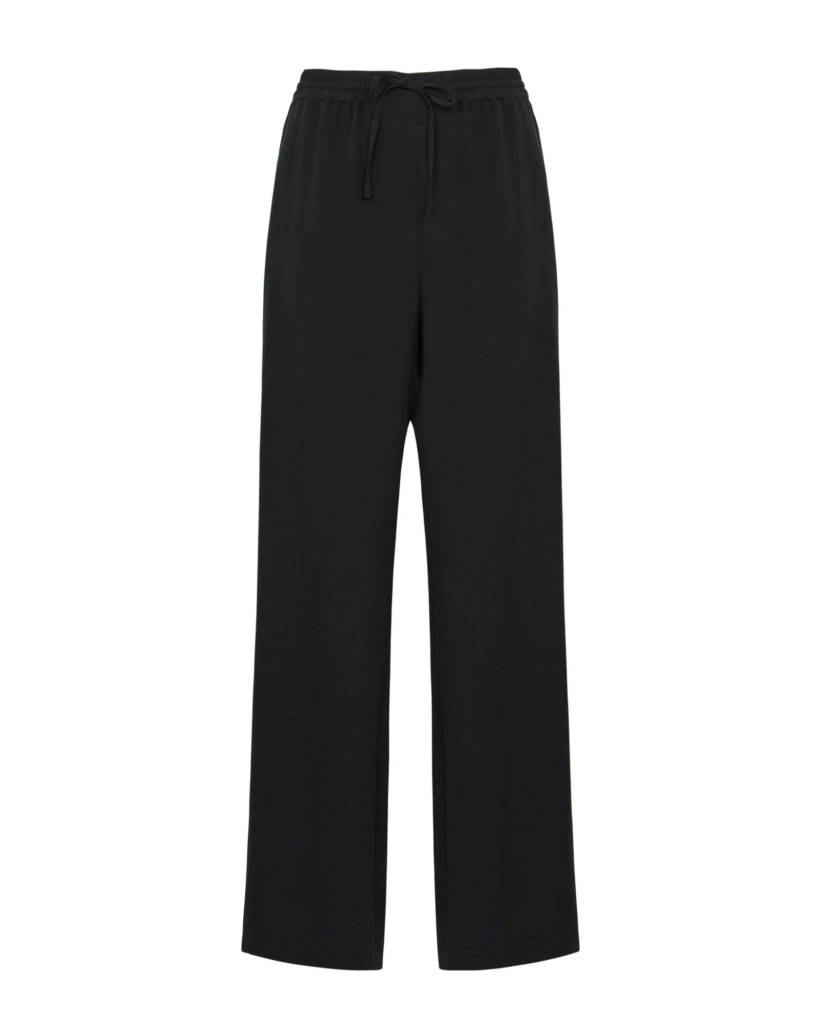 Yves Salomon Silk Crepe Palazzo Trousers in Black Yves Salomon Silk Crepe Palazzo Trousers in Black | Women | Coveti