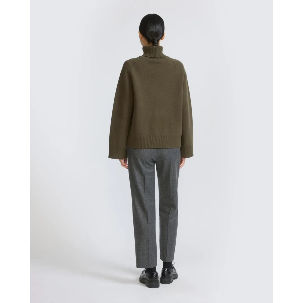 Yves Salomon Tailored Cashmere Wool Suit Trousers in Grey | Pants | Coveti