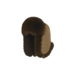 Yves Salomon Technical Fabric Ushanka with Fox Fur in Brown | Women | Coveti