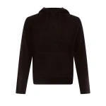 Yves Salomon Wool and Cashmere Knit Hoodie in Brown | Men's Sweatshirts | Coveti