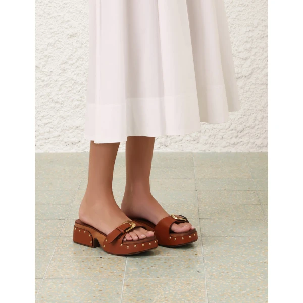 Zimmermann Alight Mule 40 in Brown, view 2