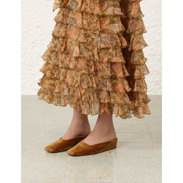 Zimmermann Atelier Mule 35 in Yellow | Mules | Coveti, view 2