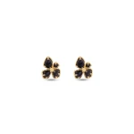 Zimmermann Bloom Large Studs in Black | Earrings | Coveti