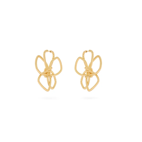 Zimmermann Bloom Maxi Hoops in Gold, view 3