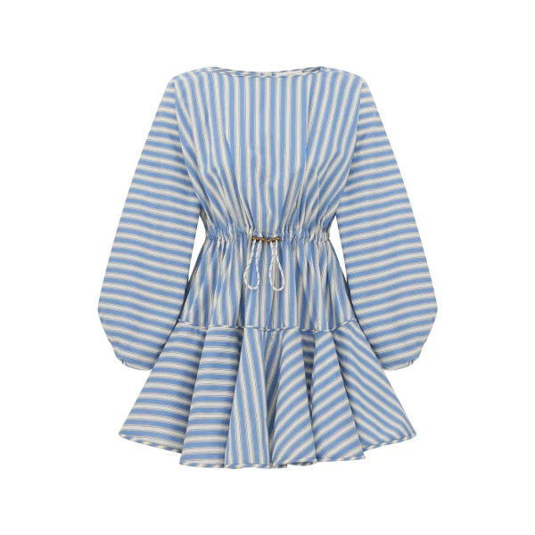 Boat Neck Mini Dress