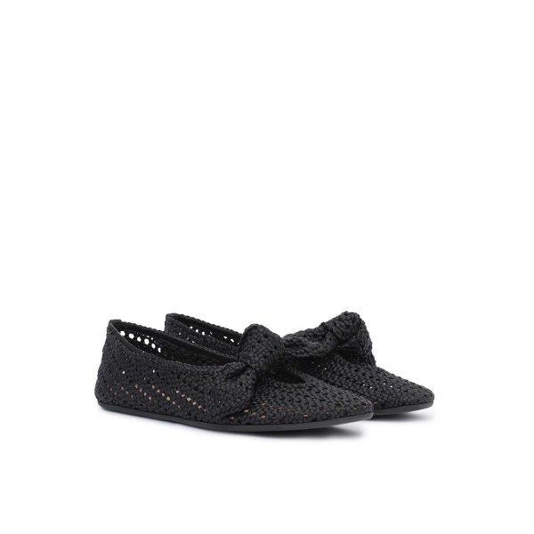 Zimmermann Carousel Ballerina in Black | Flats | Coveti, view 3